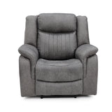 Leon Electric Recliner Sofa Armchair In Grey
