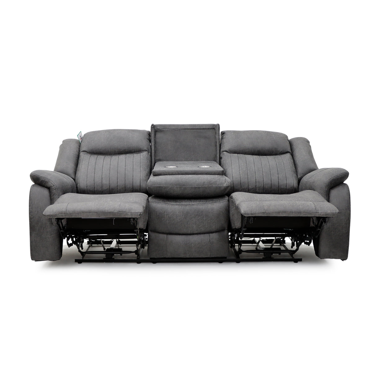 Leon Electric Recliner Sofa 3 Seater In Grey