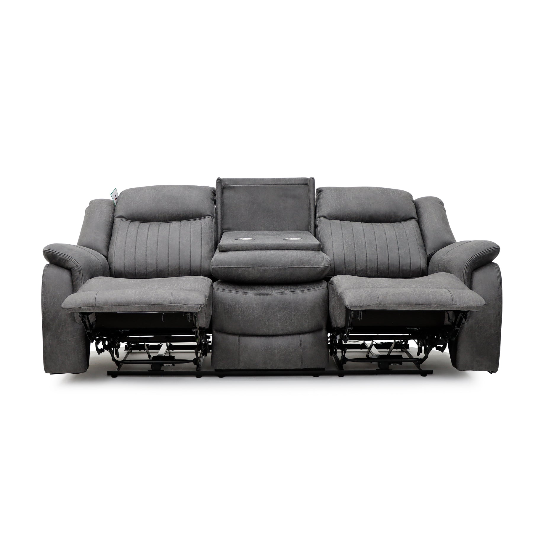 Leon Electric Recliner Sofa 3 Seater In Grey