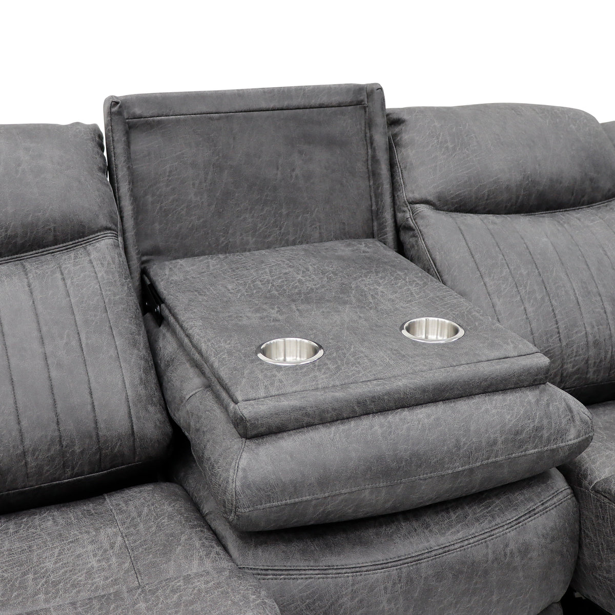 Leon Electric Recliner Sofa 3 Seater In Grey