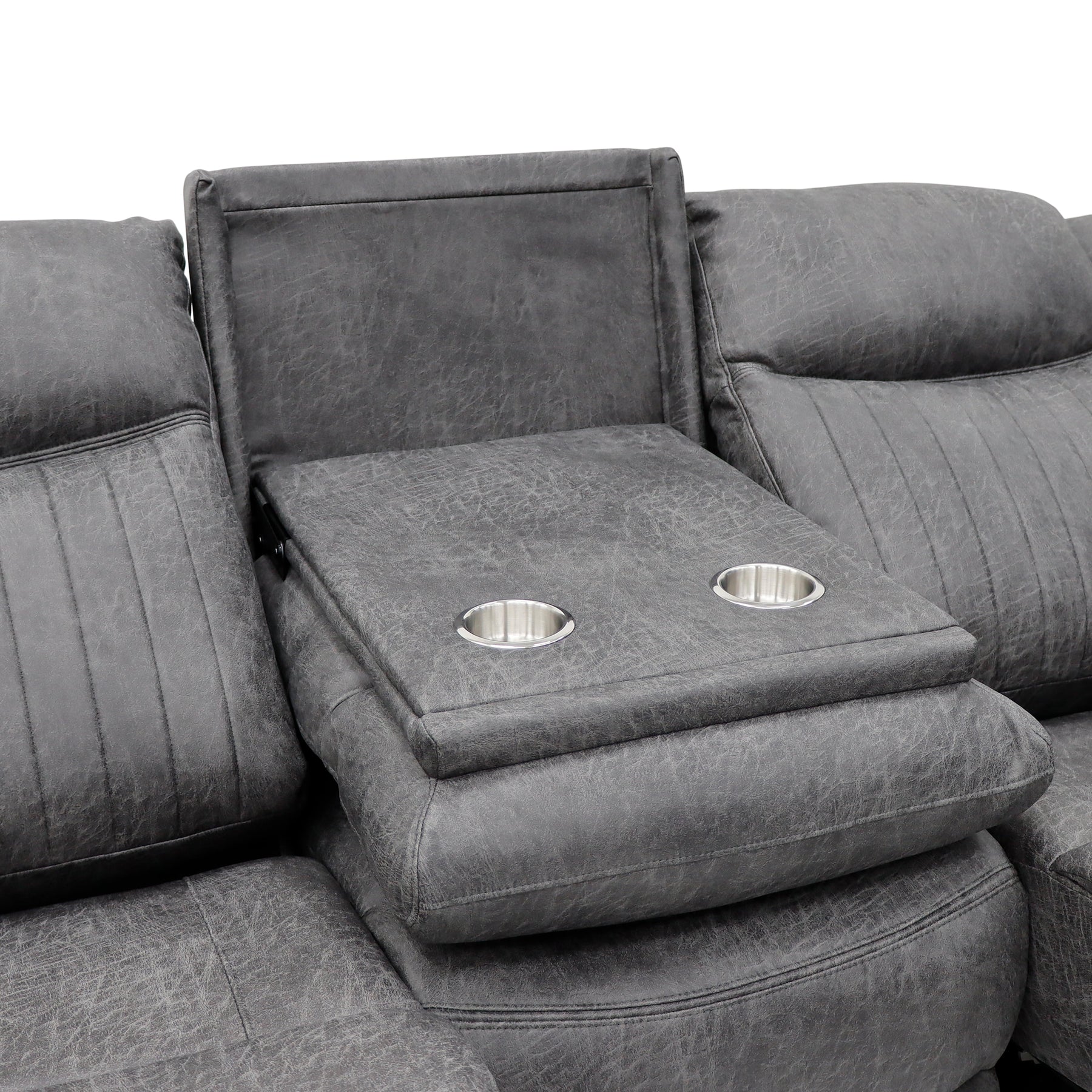 Leon Electric Recliner Sofa 3 Seater In Grey