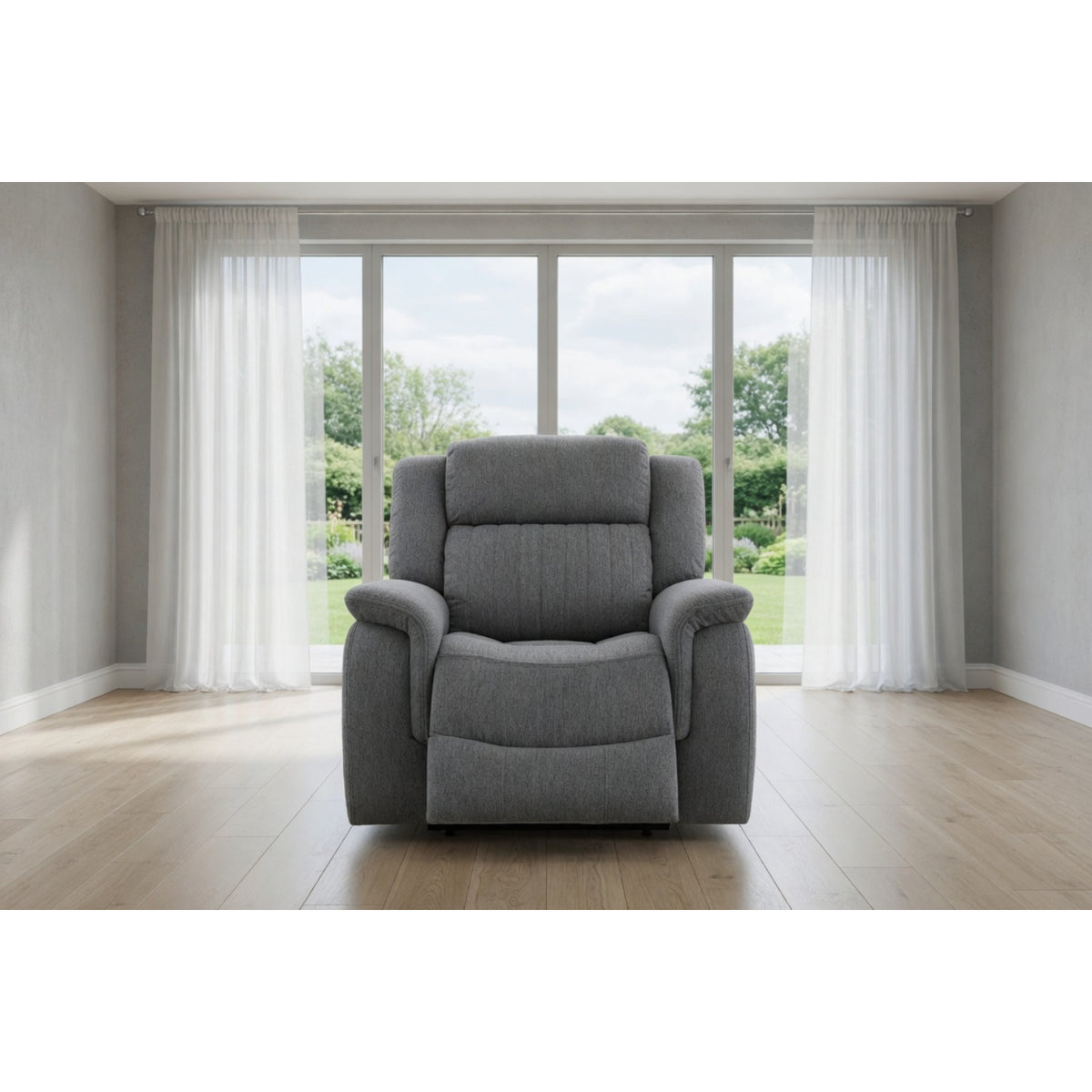 Linden Electric Recliner Sofa Grey Armchair