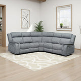 Linden Recliner Sofa Grey Large Corner