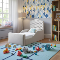 Little Luxe Upholstered Kids Bed