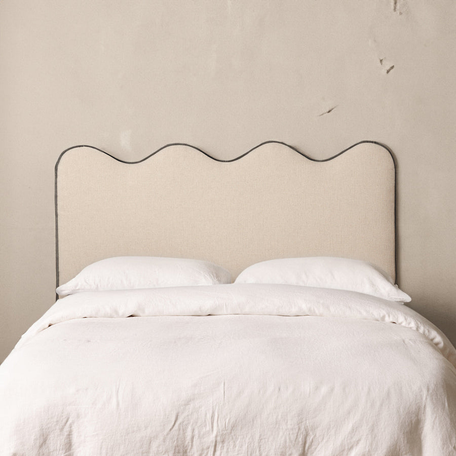 Louis Boucle Upholstered Bed Frame