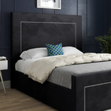 Elba Upholstered Soft Velvet Designer Bed Frame