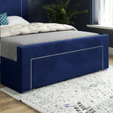 Elba Upholstered Soft Velvet Designer Bed Frame