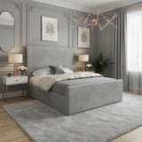 Elba Upholstered Soft Velvet Designer Bed Frame