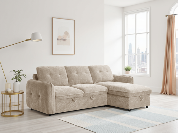 Moscow Sofabed Universal Corner In Beige
