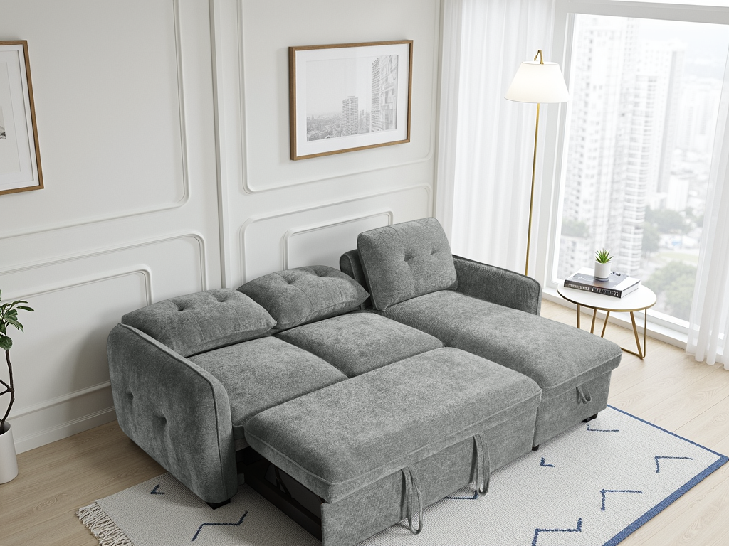 Moscow Sofabed Universal Corner In Grey
