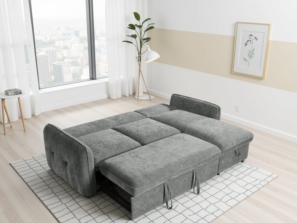 Moscow Sofabed Universal Corner In Grey