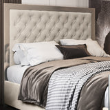 Emia Upholstered Soft Velvet Metal Designer Bed Frame