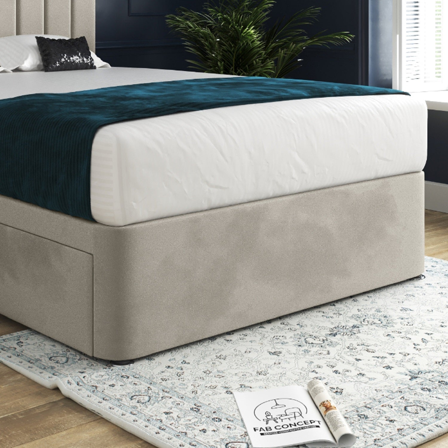 Marcelo Upholstered Soft Velvet Bed Frame