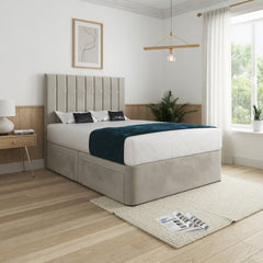 Enrico Upholstered Soft Velvet Designer Bed Frame