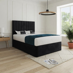 Enrico Upholstered Soft Velvet Designer Bed Frame