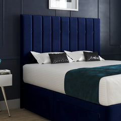 Enrico Upholstered Soft Velvet Designer Bed Frame