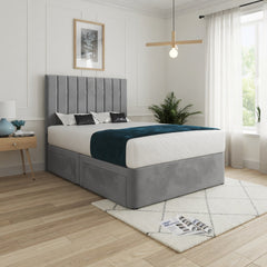 Enrico Upholstered Soft Velvet Designer Bed Frame