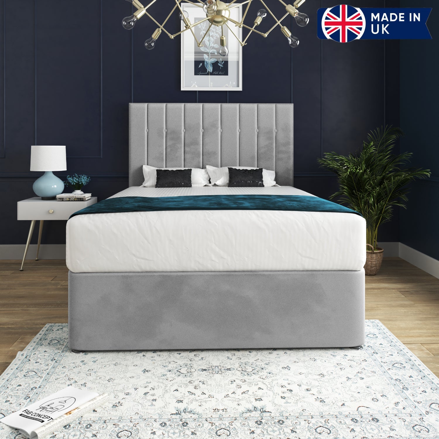 Marcelo Upholstered Soft Velvet Bed Frame