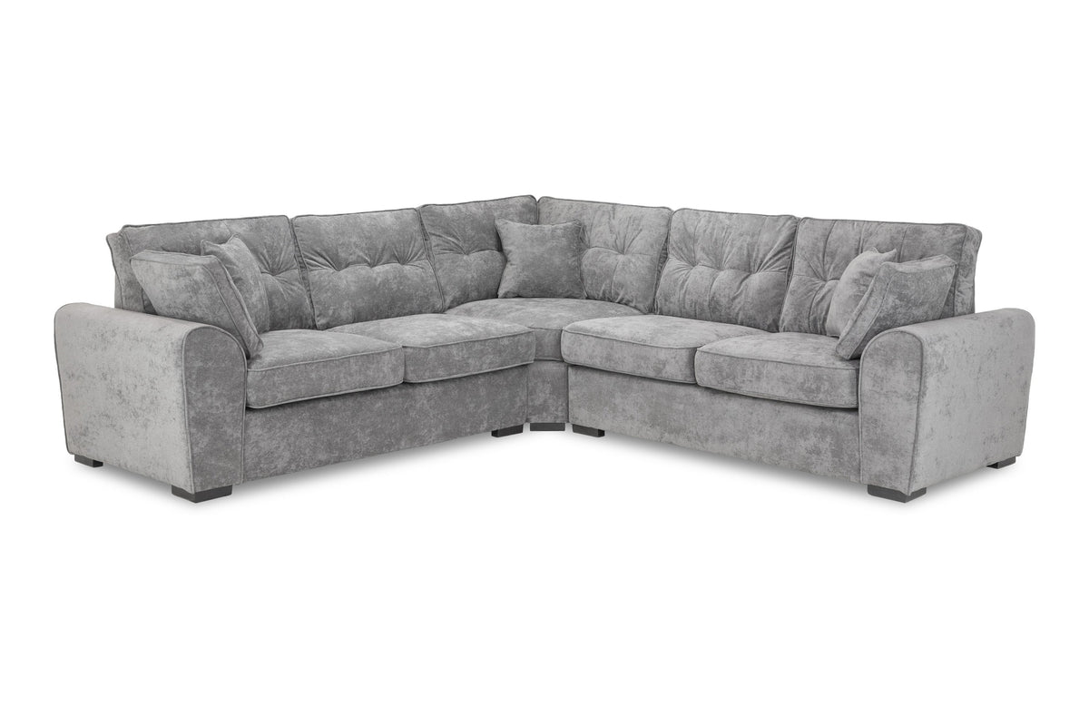 Chesham Grey Velvet Large Corner Sofa - image 3