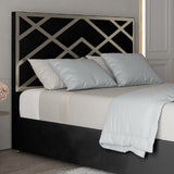 George Upholstered Soft Velvet Metal Designer Bed Frame
