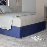 George Upholstered Soft Velvet Metal Designer Bed Frame