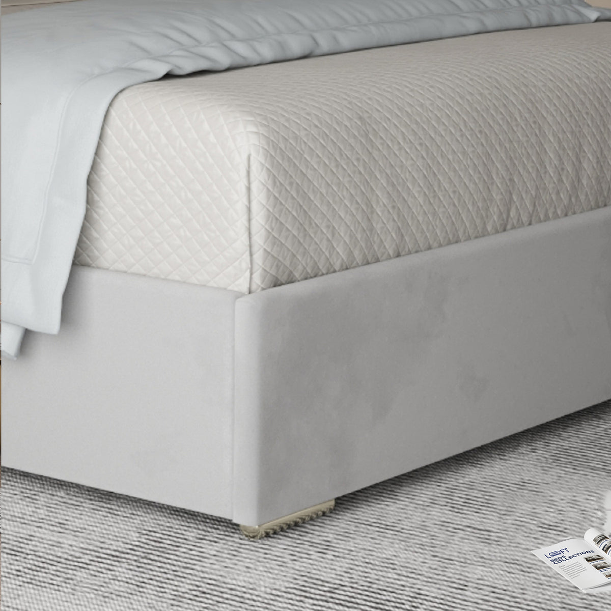 George Upholstered Soft Velvet Metal Designer Bed Frame