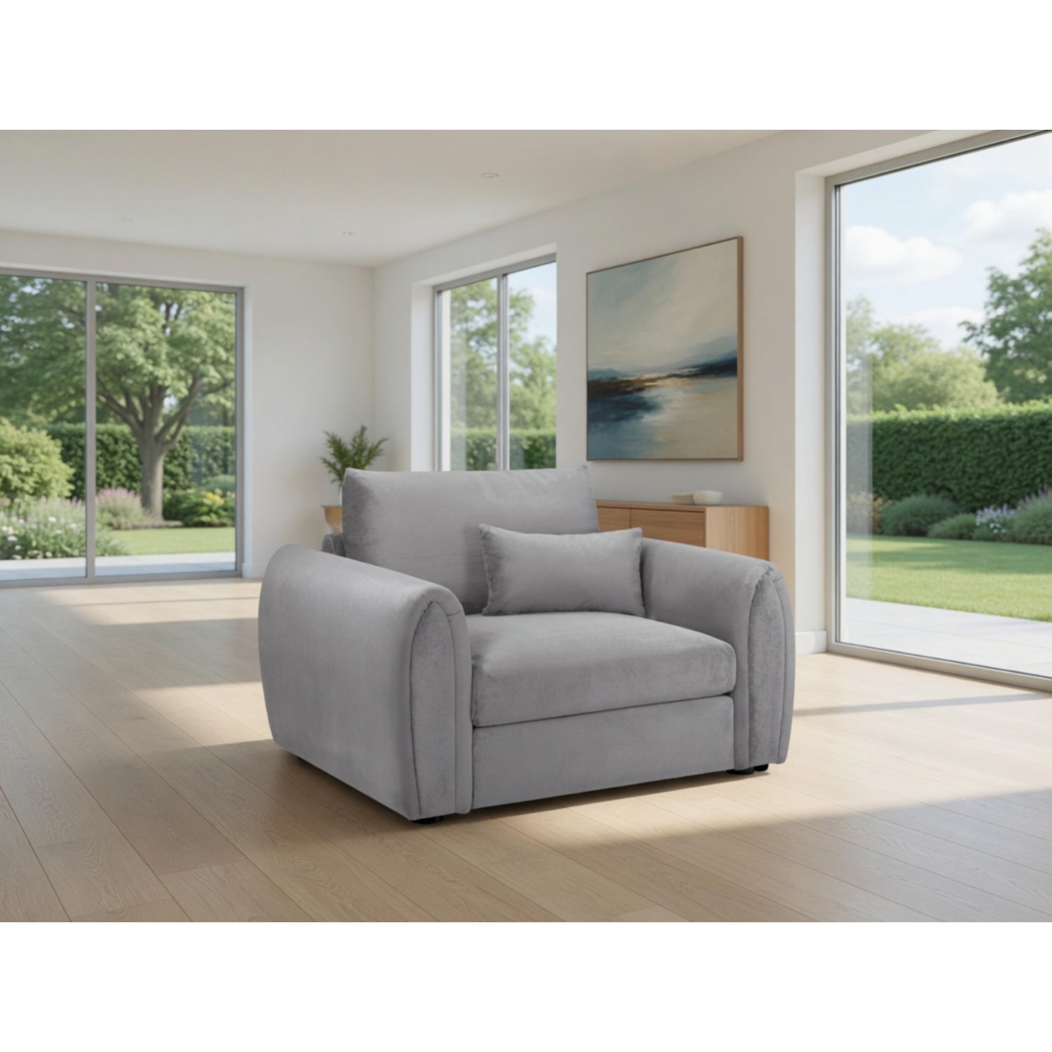 Mirabel Sofa Armchair in Grey