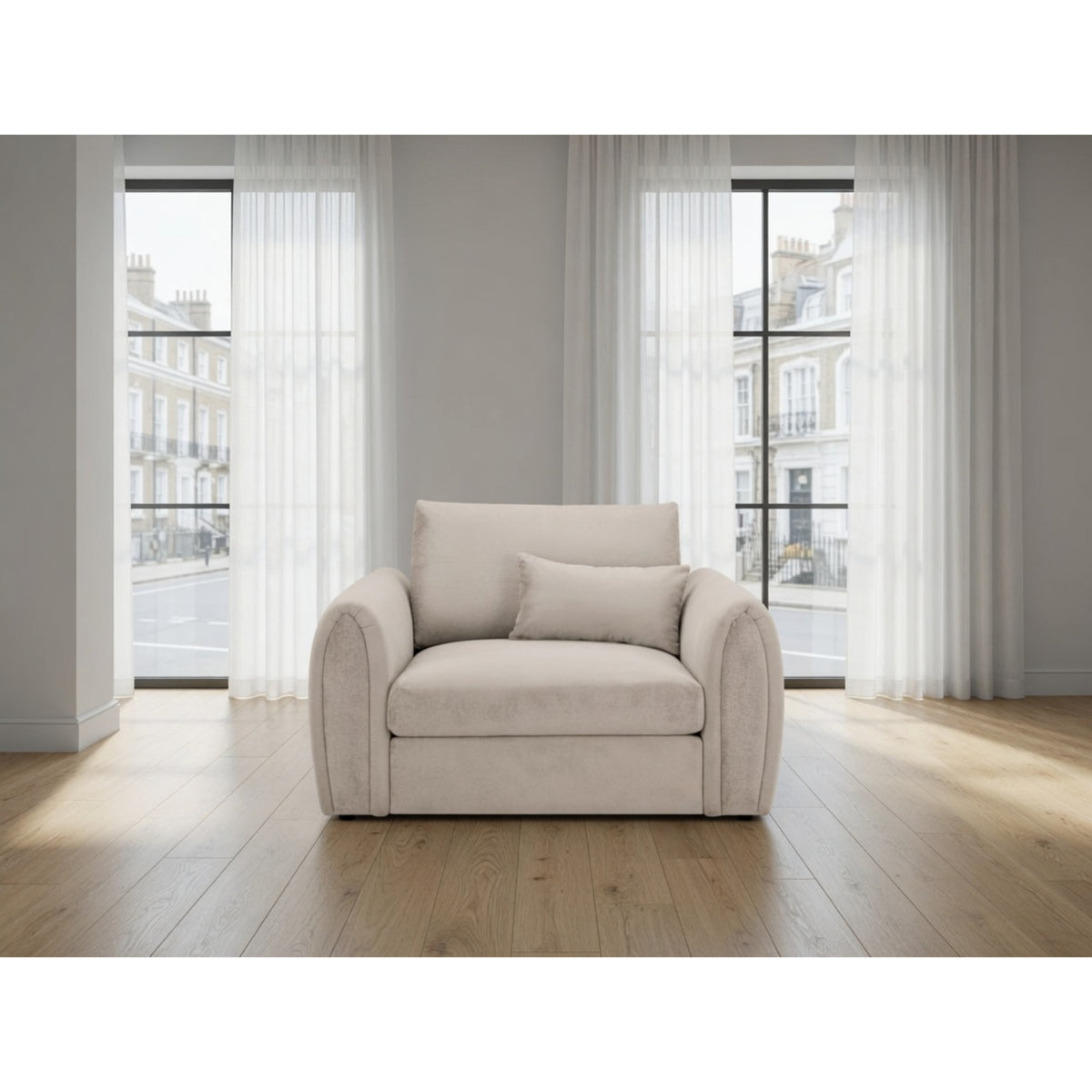 Mirabel Sofa Armchair in Mocha