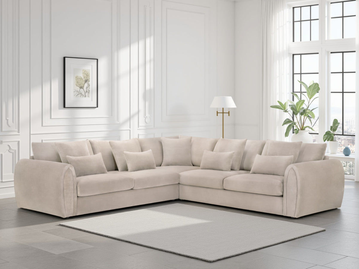 Mirabel Sofa  Large Corner In Mocha
