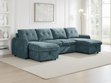 Moscow Sofabed Blue U Shape Corner