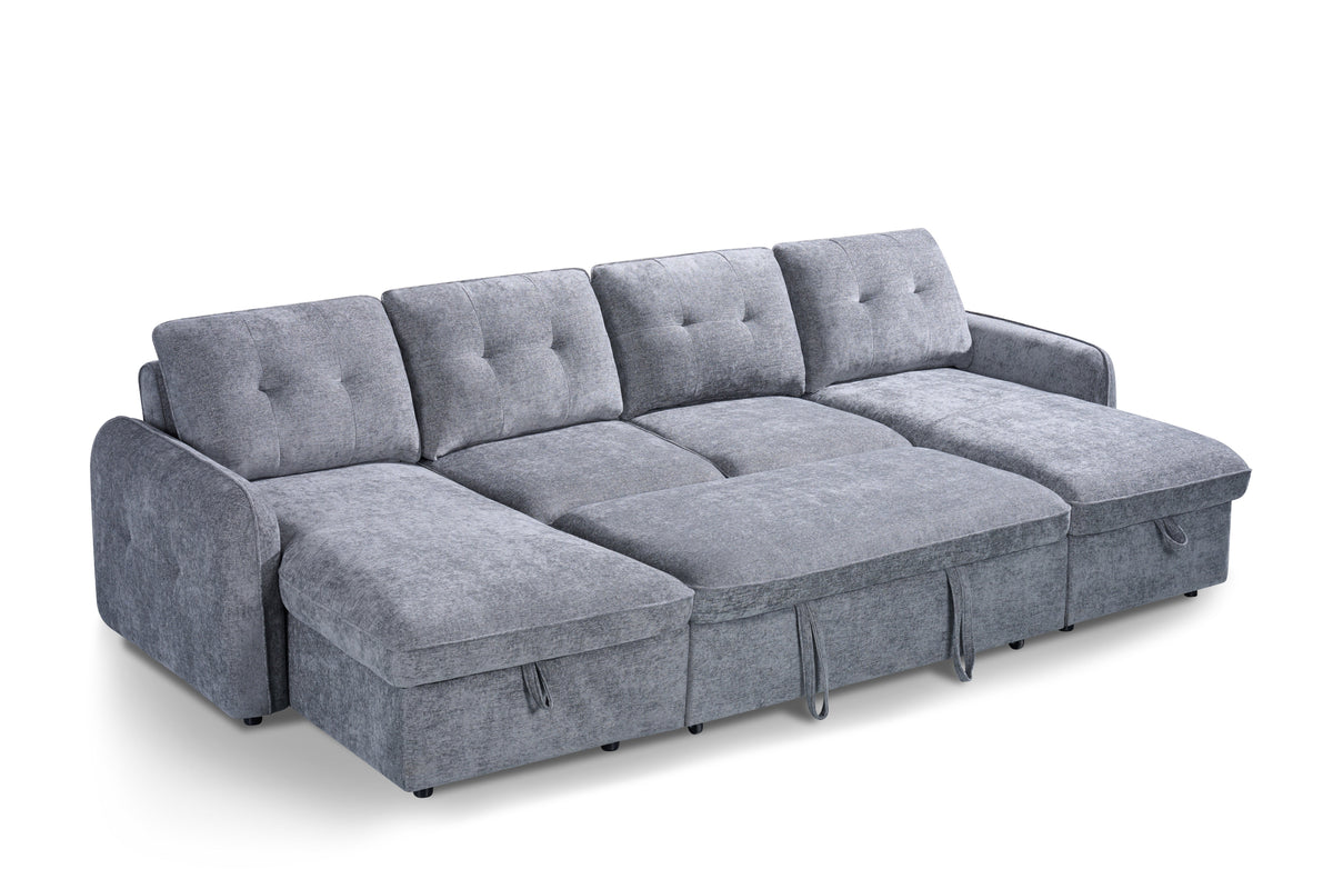 Moscow Sofabed  U Shape Corner In Grey