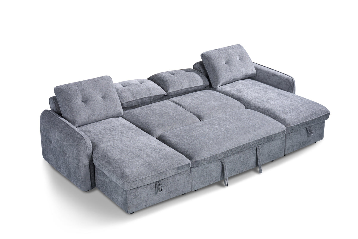 Moscow Sofabed  U Shape Corner In Grey