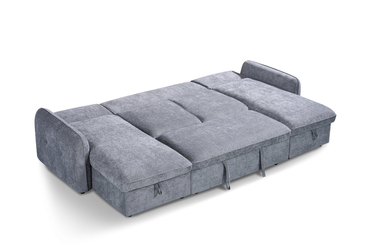 Moscow Sofabed  U Shape Corner In Grey