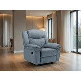 Myra Recliner Sofa Fabric Armchair In Grey