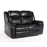 Myra Recliner 3+2+1  Sofa Set In Black