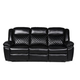 Myra Recliner 3+2+1  Sofa Set In Black