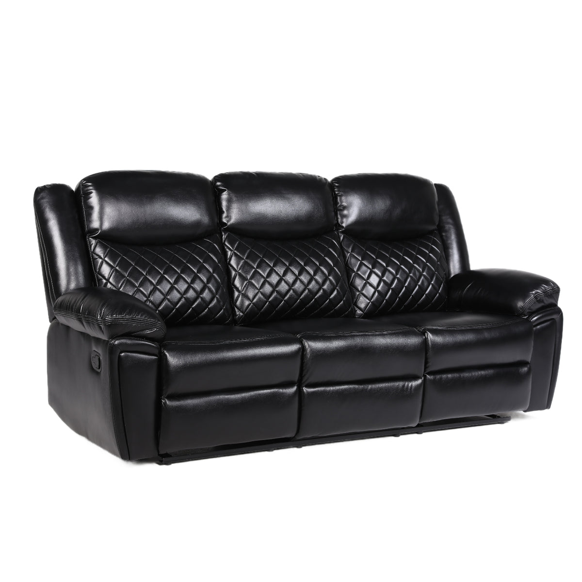 Myra Recliner 3+2+1  Sofa Set In Black