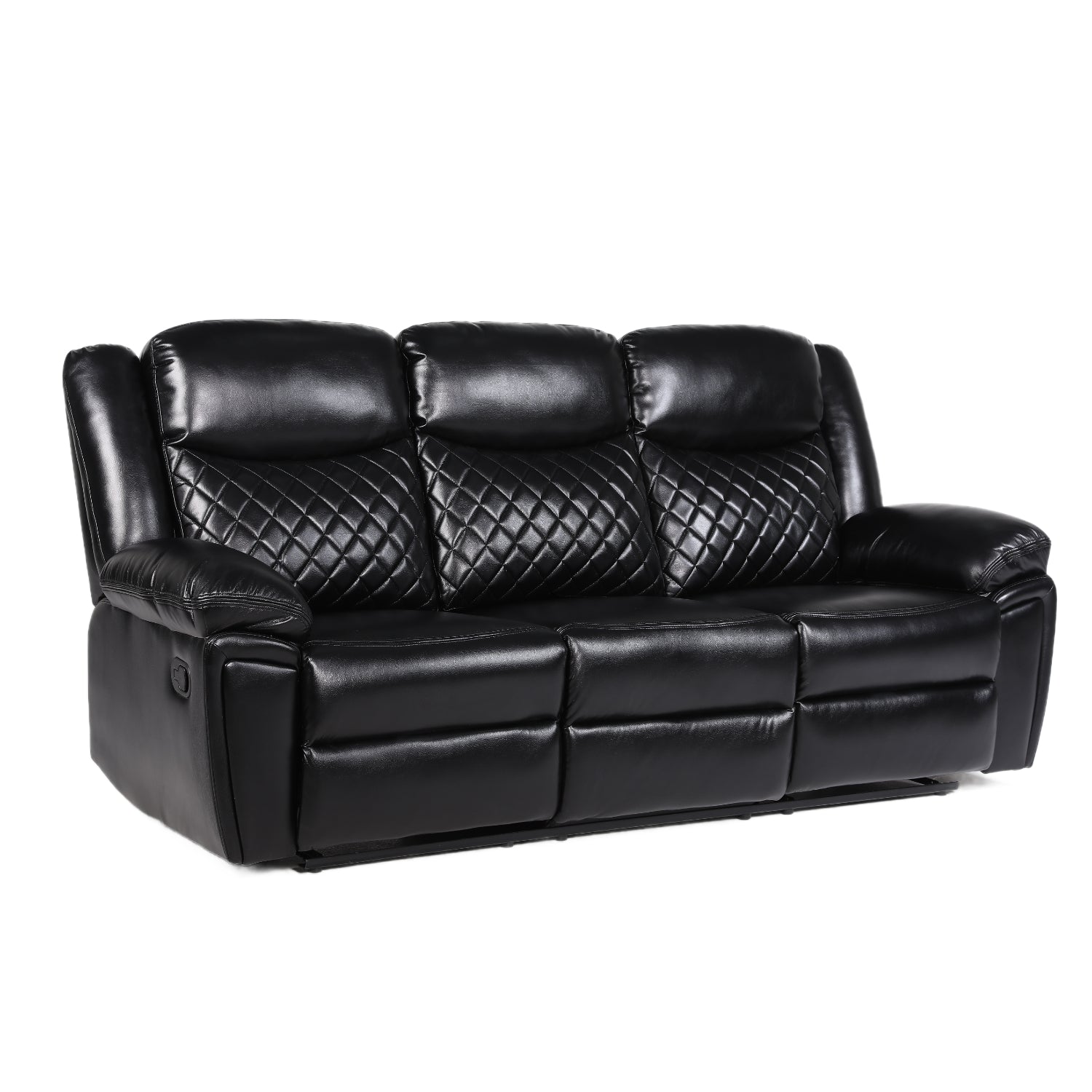 Myra Recliner 3+2+1  Sofa Set In Black