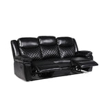 Myra Recliner 3+2+1  Sofa Set In Black
