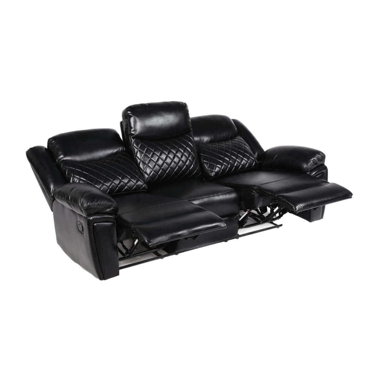 Myra Recliner 3+2+1  Sofa Set In Black
