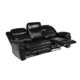 Myra Recliner 3+2+1  Sofa Set In Black