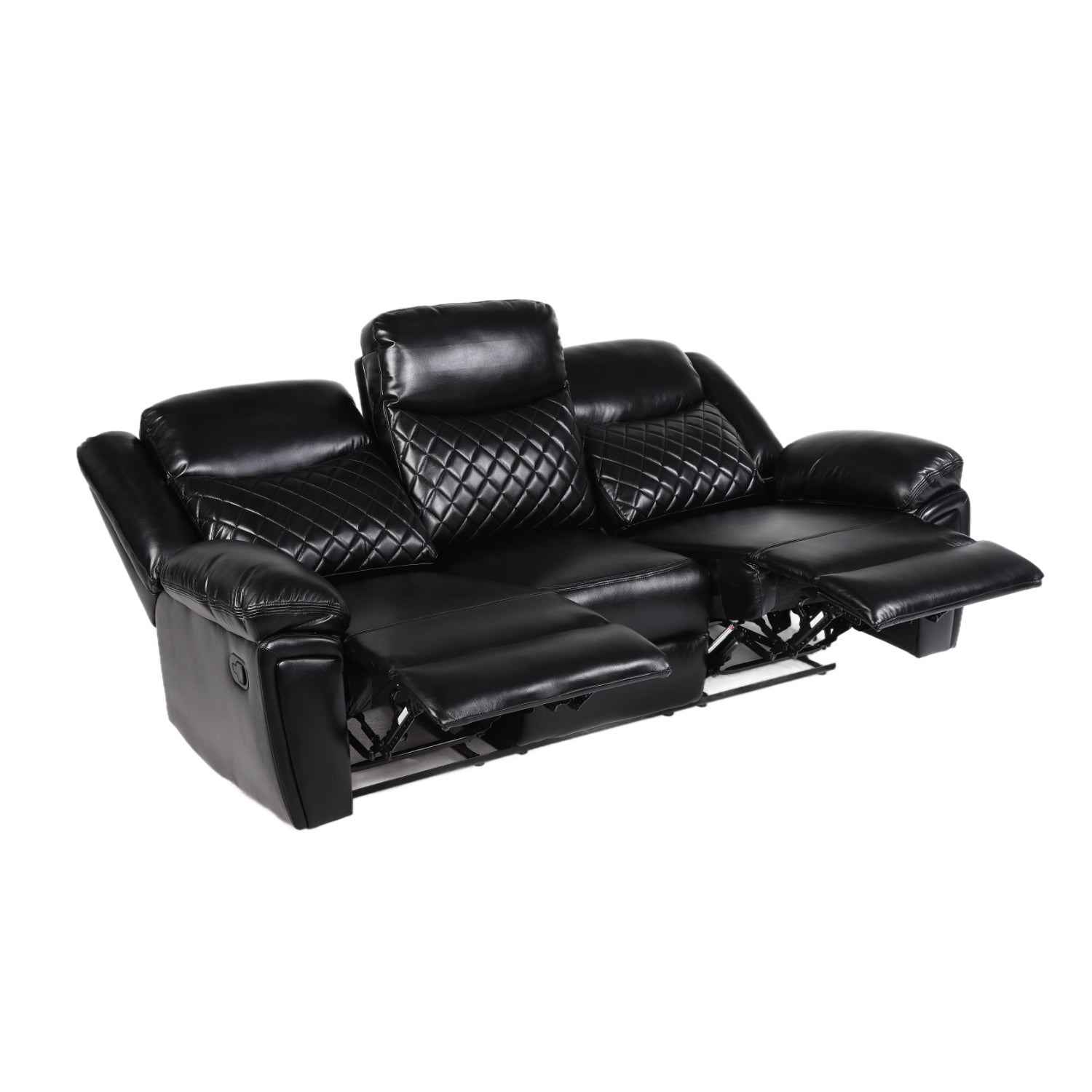 Myra Recliner 3+2+1  Sofa Set In Black