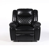 Myra Recliner Armchair in Black