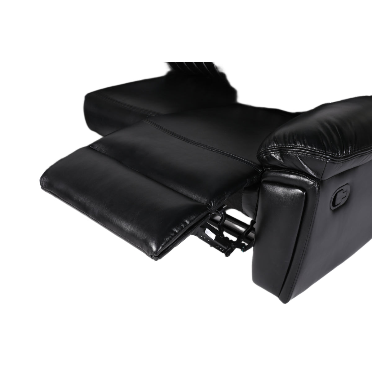 Myra Recliner Sofa Large Corner in Black