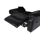 Myra Recliner Sofa Large Corner in Black