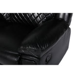 Myra Recliner Sofa Large Corner in Black