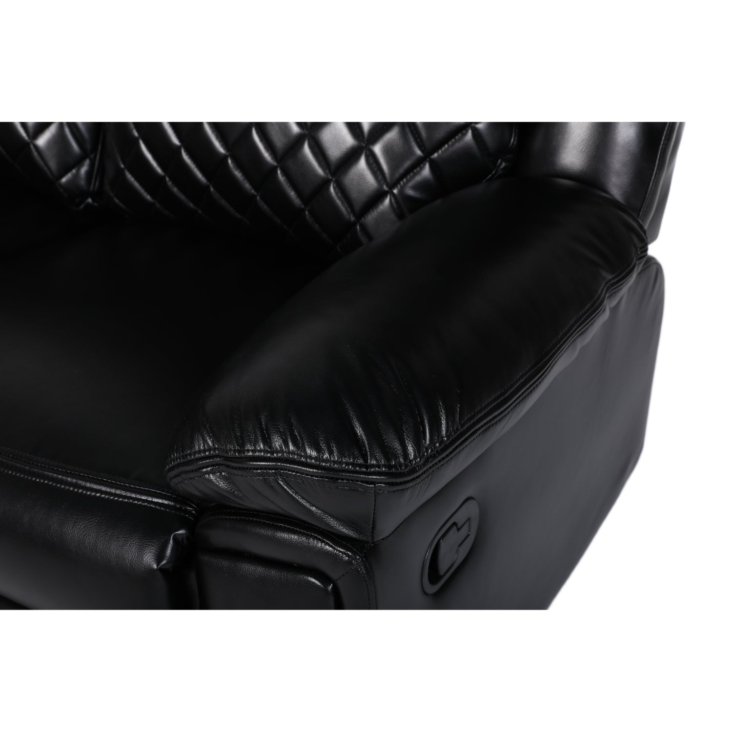 Myra Recliner Sofa Large Corner in Black