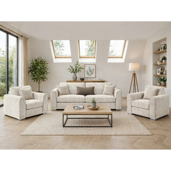 Naples 3+1+1 Sofa Set in Beige