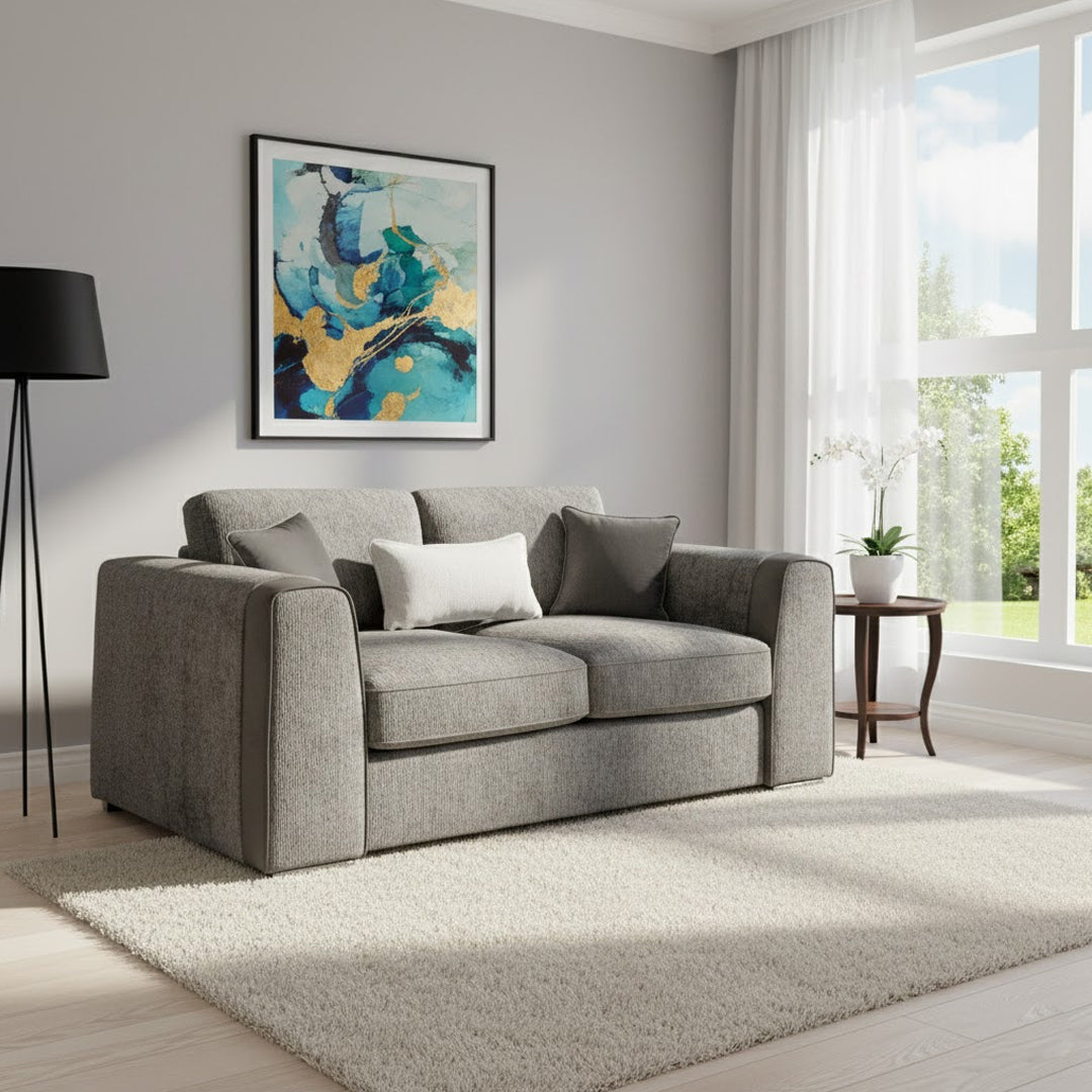 Naples 2 Seater Sofa In Grey