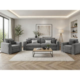 Naples Sofa 3+1+1 Set in Grey